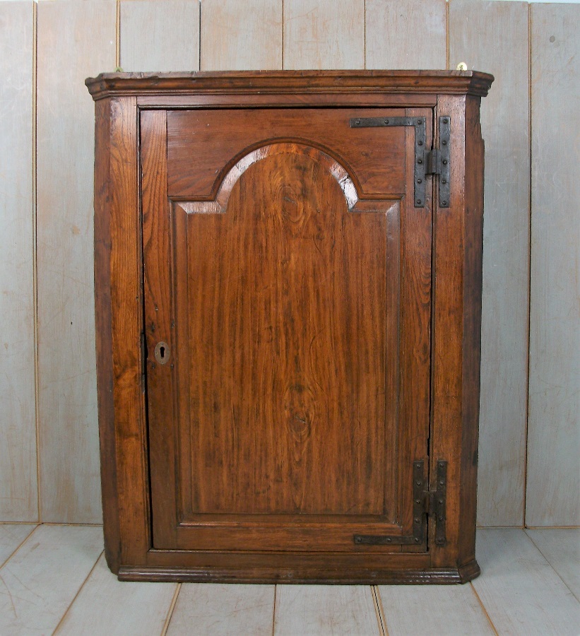 18th Century Oak Corner Cupboard